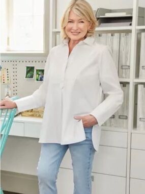 🆕 Martha Stewart Popover Poplin Shirt